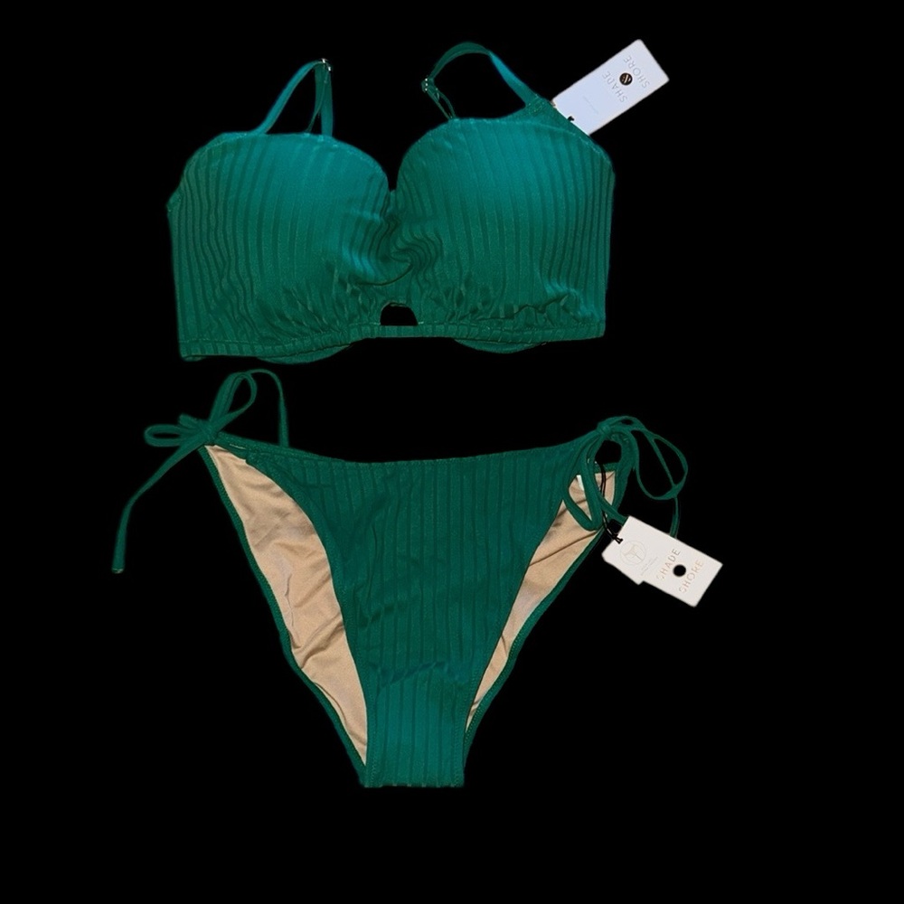 NWT Emerald Green Women's Bikini Set.‎ 36D/XL